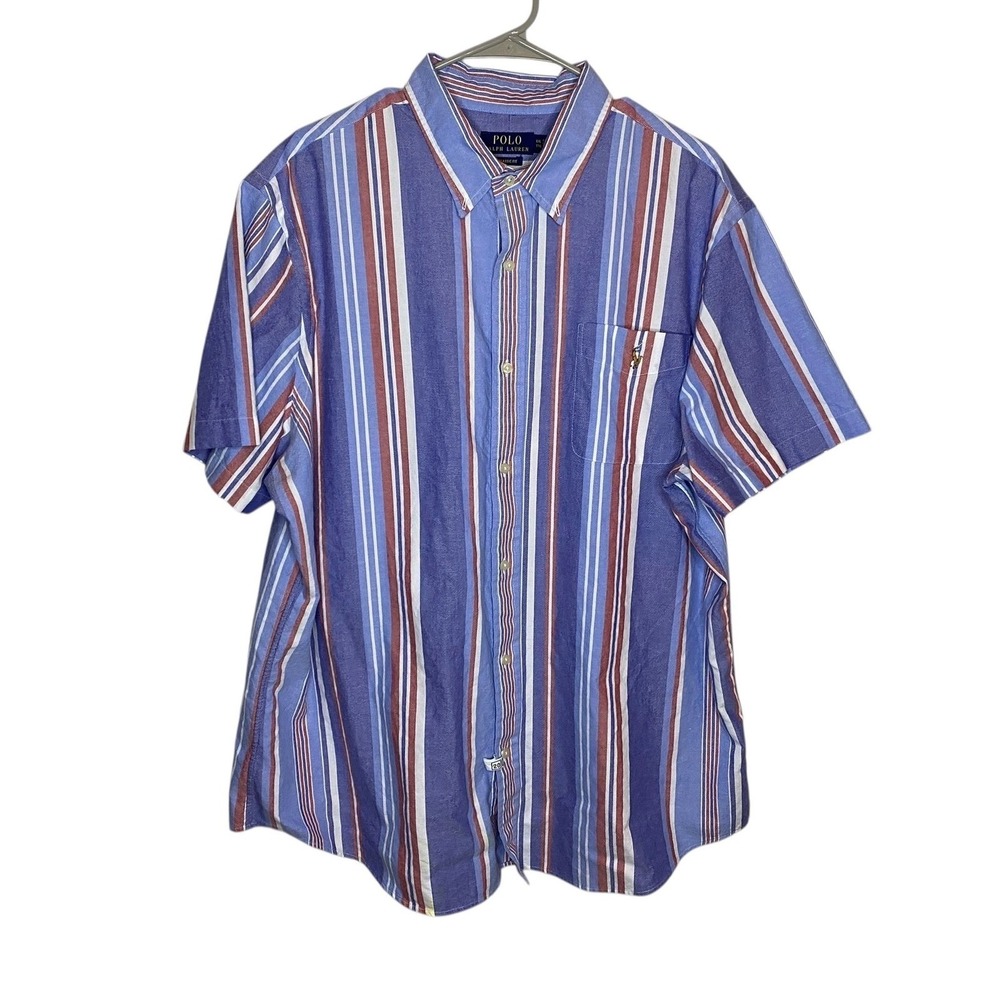 Polo Ralph Lauren XXL Classic Fit Multi Striped Short Sleeve Button Down